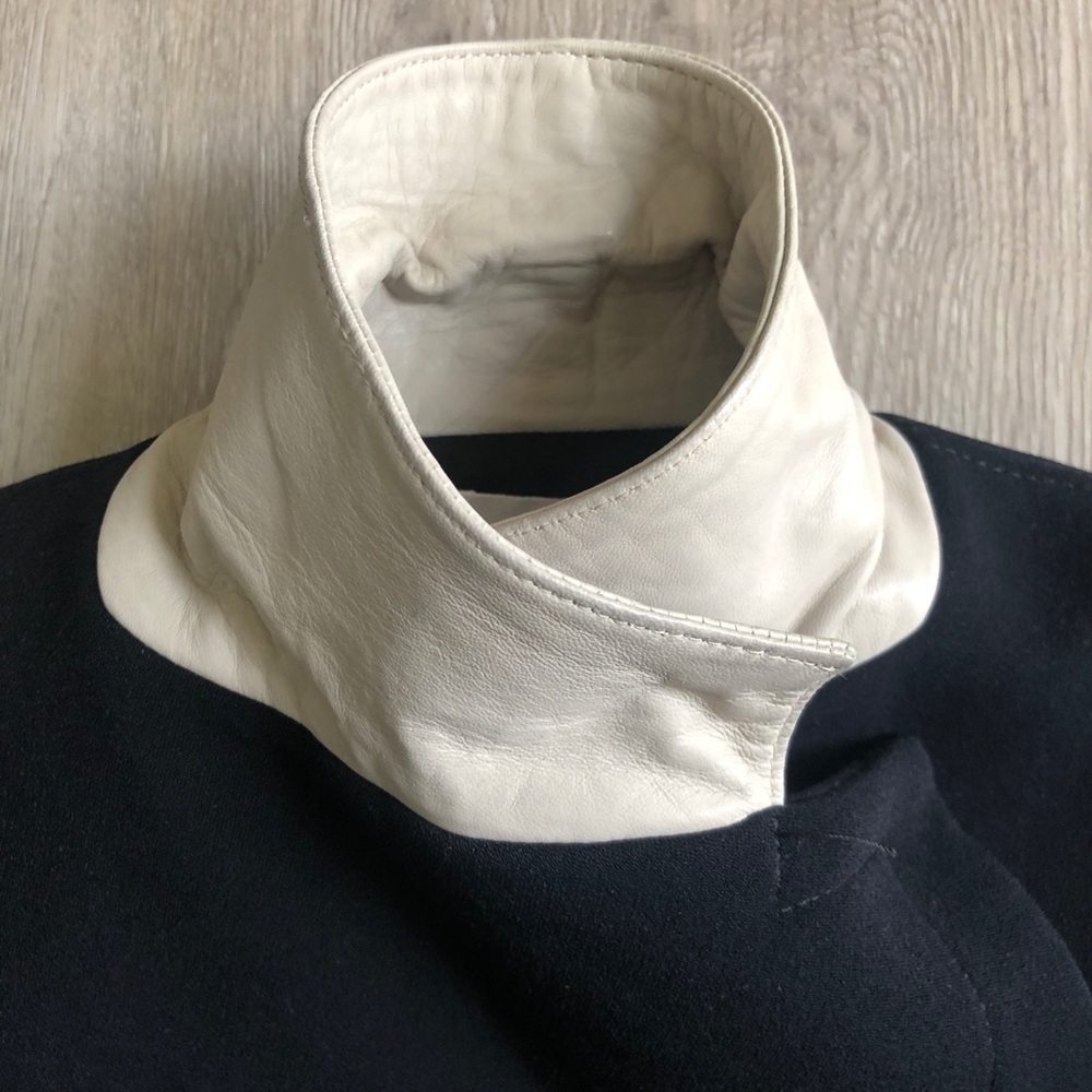 Helmet Lang Moto w/Lamb trim. Size S